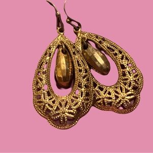 Fashion Jewelry Gold Butterfly Earrings